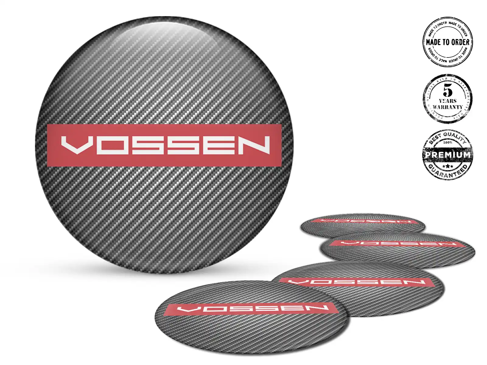 Vossen Calcomanías de Aro Edición Etiquetas de Epoxi Premium